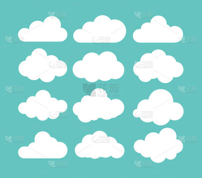 云图标, 矢量插图