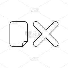 疤,纸,概念,打叉,图标,红色,人造的,尊敬