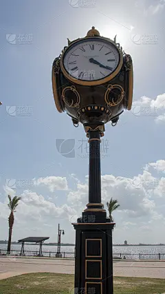 一件漂亮的钟表优雅地矗立着