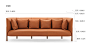 COFA L全幅版三人座沙发效果图