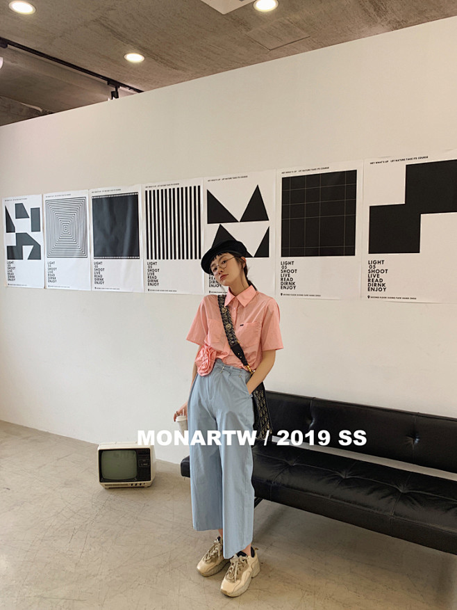 MONA 裤子女宽松2019新款夏季薄款...