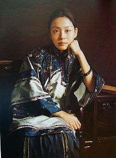 xiarilinfen采集到清朝民国服饰油画作品1