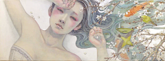 肖姗泓采集到日本插画家 平野実穂(Miho Hirano) 绘画作品