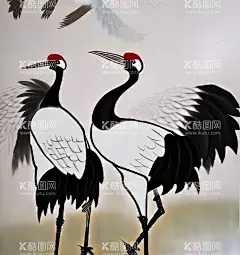 仙鹤  - 源文件下载【酷图网】仙鹤,鹤,手绘仙鹤,国潮仙鹤,古典仙鹤,古风仙鹤,中国风仙鹤,仙鹤插画,仙鹤素材,鹤素材,
