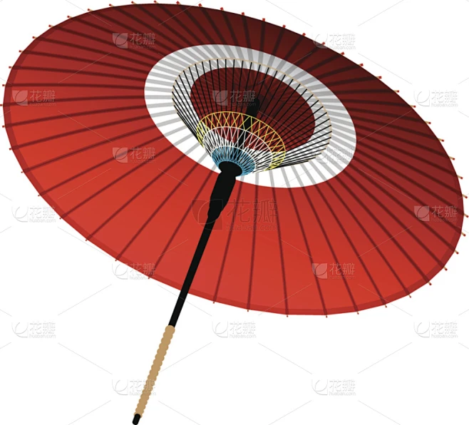 日本,伞,和纸,红色,图像,设备用品,无人,矢量,阳伞,绘画插图素材-花瓣网