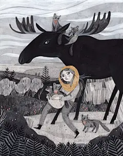 看到萌萌的彩铅插画，好嗨森！ : 希望它们回来的时候，我还保持着孩子一样自然的纯真