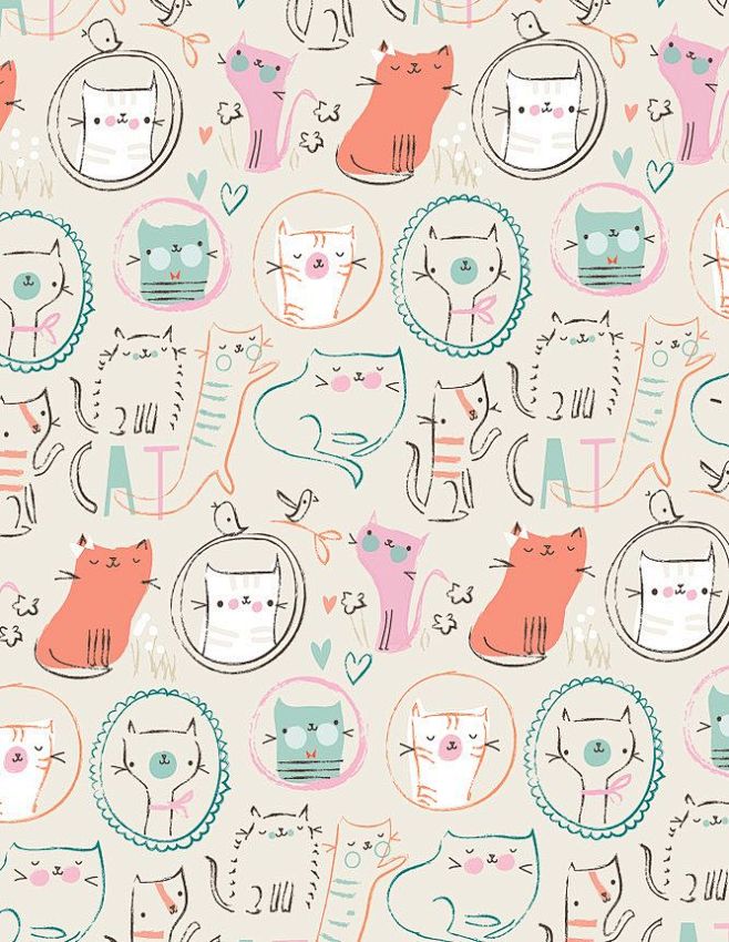 Cat pattern©Lizzie M...