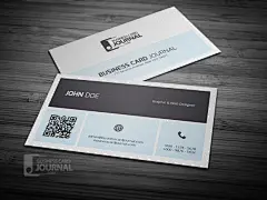 新简洁方块个性名片设计psd