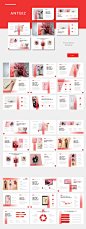 PPT | 红白配渐变创意创新现代布局排版商业营销领域幻灯片