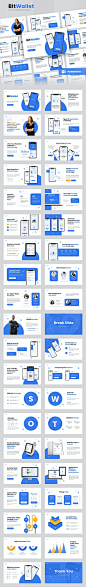 BitWallet - Mobile App & SAAS Powerpoint Template - Business PowerPoint Templates