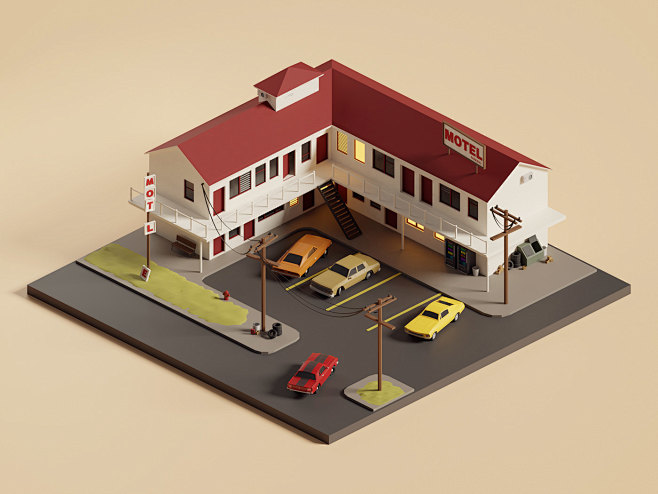 3D blender environme...