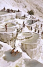 想去的地方 Thermal Pools,Pamukkale,Turkey.帕姆卡莱，棉花堡，土耳其