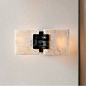 设计师简约天然云石壁灯客厅卧室玄关灯现代走廊过道创意背景墙灯-淘宝网