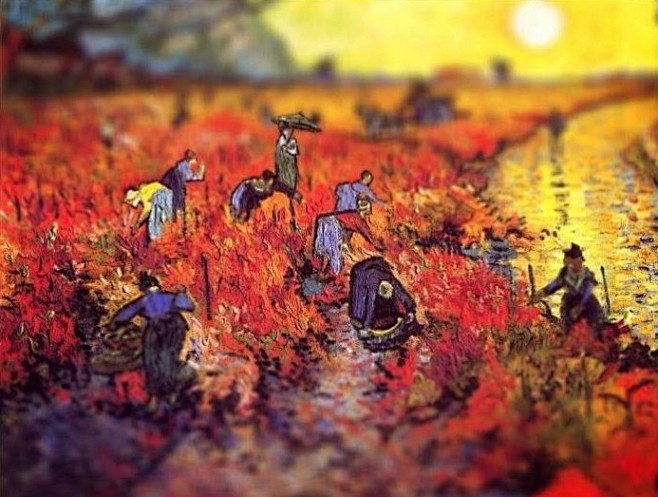 梵·高生前卖出的唯一幅油画“红色葡萄园”