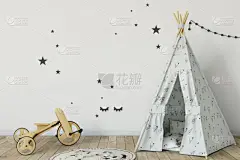 三维图形,儿童,时尚,室内,正下方视角,绘画插图,住宅房间,轻蔑的,男女通用,卧室