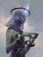 Kokabiel, the Burning Light, Peter Mohrbacher : The fair and childlike Kokabiel saw things in the stars that his brother Watcher’s did not. To him, he saw unknowable mysteries unfolding in the night sky. Men came to him, with hopes of divining some earthl