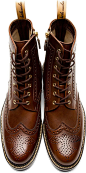 Foot The Coacher: Brown Leather Brogue Boots.........these are simply a must have!!!!