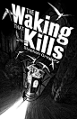 JOANNA This effective book cover design is my Nico Delort, France. 'The Waking Kills' a dark novel about possession, the composition and angle is used in a way which creates a dramatic effect for the fictional story.