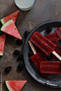 Watermelon and Blackberry Margarita Popsicles