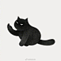 绘画 画家Kamwei Fong用针管笔画了一只喵，神形具备，可爱又软萌 ​​​​