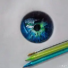 【手绘】 汤不热的一组有关眼睛的美图。如此美丽的眼眸，怎忍心让她流泪。 #一起最基腐#