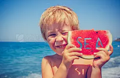 Child on the beach