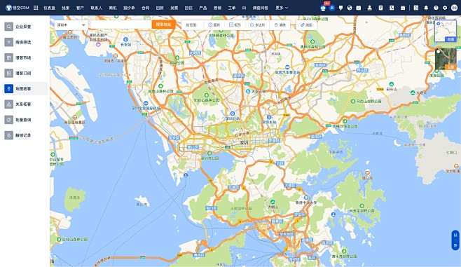 悟空CRM - 地图拓客