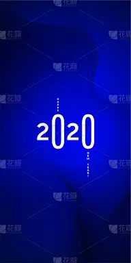 Happy New Year 2020 logo text design. Concept desi