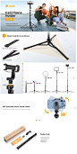 Amazon.com: TARION Cell Phone Tripod Stand with Phone Holder 51" Extendable Selfie Tripod for iPhone with Remote Control Lightweight Phone Stand for Recording Compatible with Smartphone Camera Ring Light TPP-Lite : Cell Phones & Accessories
