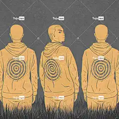 卡通片 绘画 幻想 想象力 子弹 枪 游戏 猎人