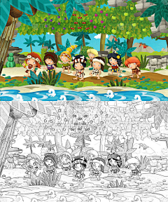 白的勺采集到插画