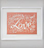 Love Papercut Art | Art Art Pieces | Epic Layers | Scoutmob Shoppe | Product Detail