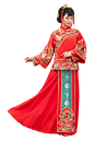 【免抠PNG素材篇】png中国红古装美女素材 - 浪漫人生 - .