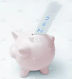 用欠条空储蓄罐