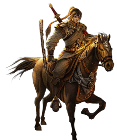 游戏原画骑兵