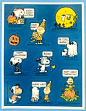 其中包括图片：Vtg Hallmark Stickers - Halloween - Peanuts Snoopy Great Pumpkin