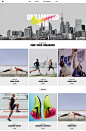 Nike City Pages - Web Graphics : Web page design, web graphics for Nike City Pages.