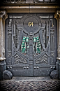 Gothic door in Berlin, Germany