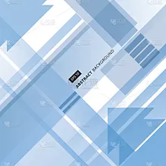 抽象蓝白色技术几何形状企业设计背景，矢量
