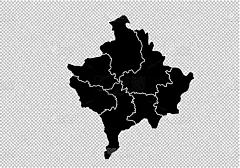 科索沃,黑色,复杂,高大的,国内著名景点,商务,模板,行星,剪影