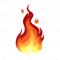 扁平-火焰元素装饰贴纸10