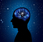 蓝色人头_新图网 https://www.ixintu.com 蓝色 人头 大脑 脑袋 创意 IDEA 科技 科幻 商务