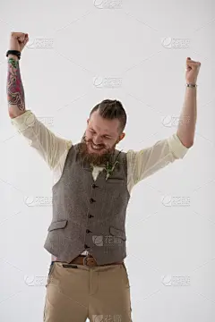 现代,新郎,马甲,垂直画幅,智慧,套装,乡村风格,男性,人的脸部,衬衫