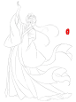 iPad古风女生上色