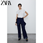 ZARA新款 女装 缝线装饰 T 恤 04174156250-tmall.com天猫