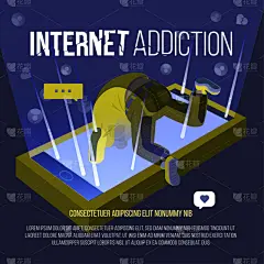 互联网,概念,危险,绘画插图,传媒,高对比度,智能手机,暗色,社会化网络,图像