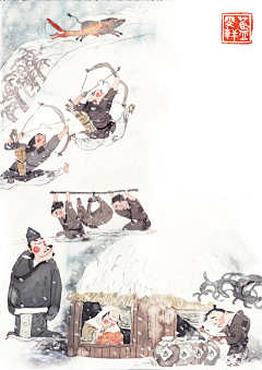 雨过丶采集到国风插画