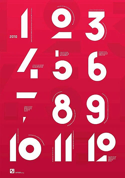 数字-灵感集-美叶字体