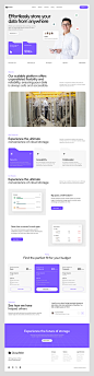 CloudVen - SaaS Cloud Storage Landing Page by Oktavira Revi for Hatypo Studio on Dribbble