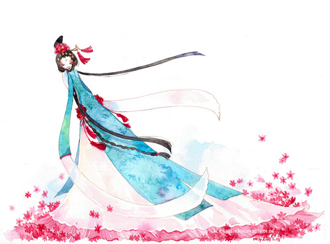花的水袖舞